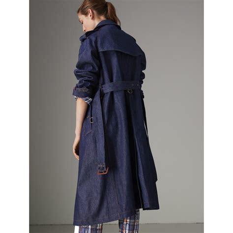 burberry denim trench coat|burberry trench coat original.